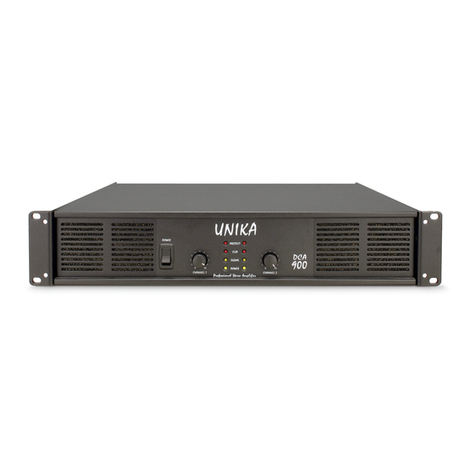 Unika DCA-900 User instructions