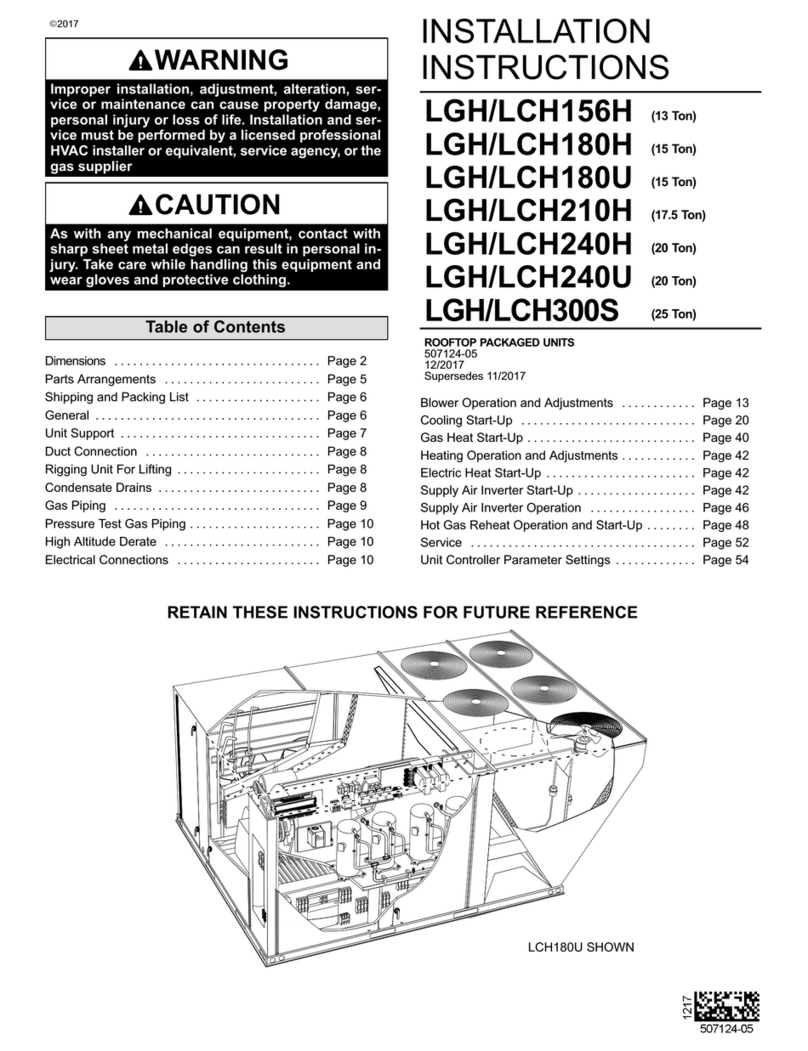 Lennox LGH180H User manual Lennox LGH180H User manual