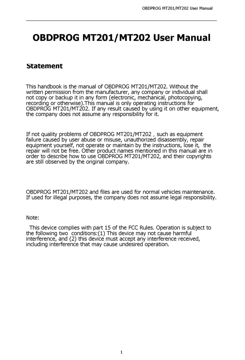OBDPROG MT201 user manual