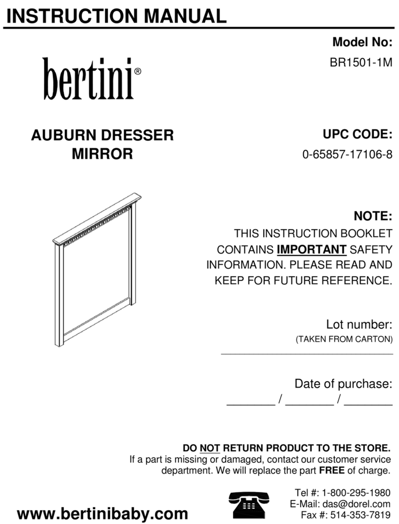 Bertini BR1501-1M User manual Bertini BR1501-1M User manual