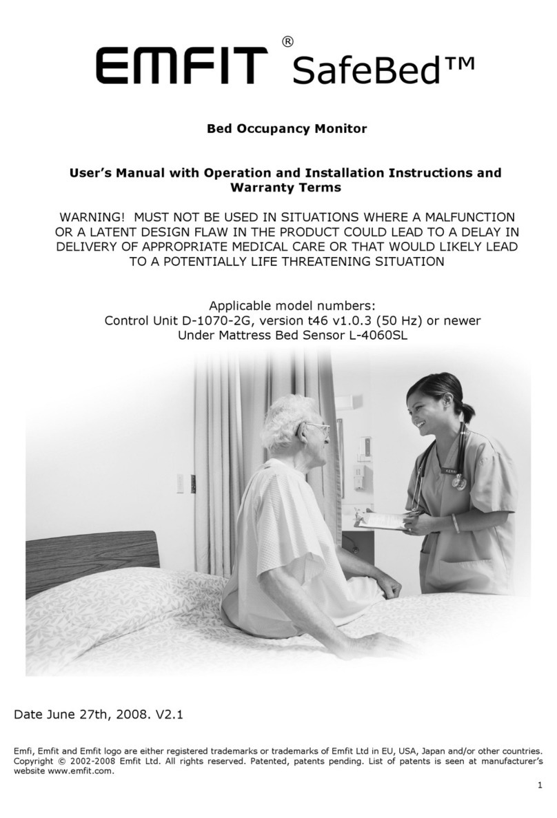 Emfit SafeBed User manual