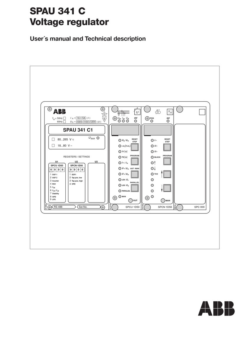 ABB SPAU 341 C user manual