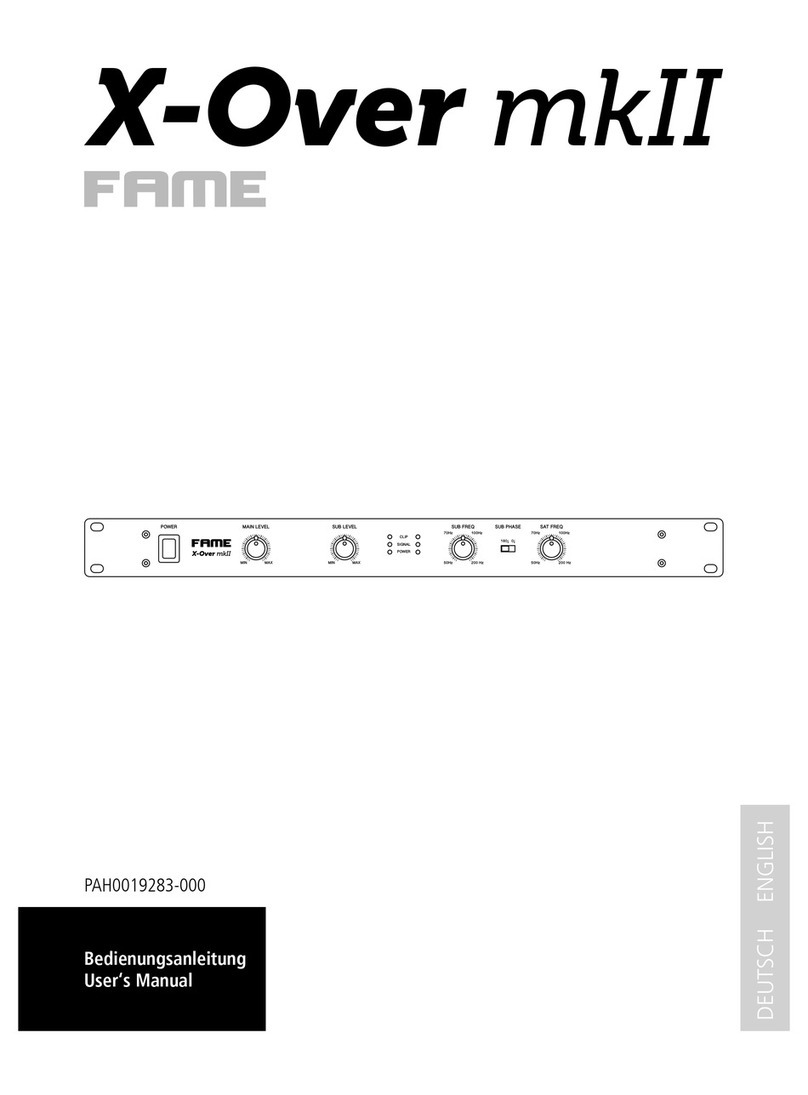 FAME x-over mkII user manual
