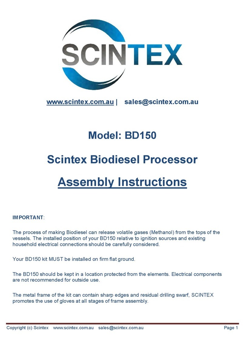 SCINTEX BD150 Assembly instructions