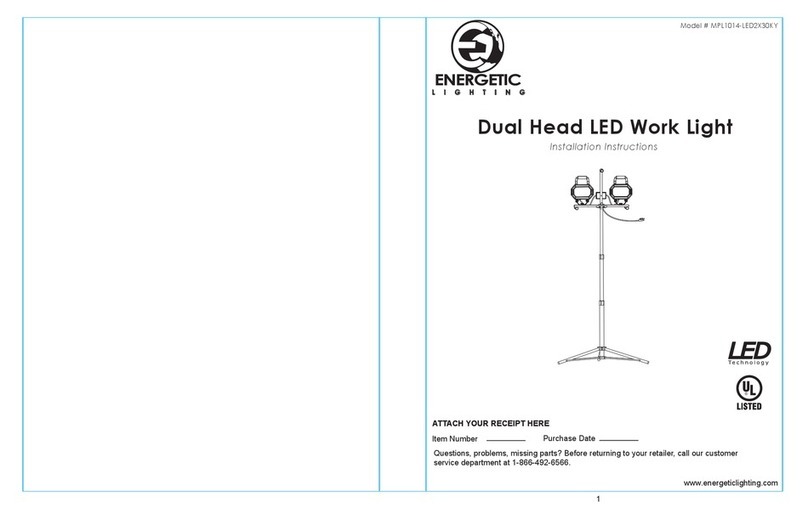 Energetic Lighting MPL1014-LED2X30KY installation instructions