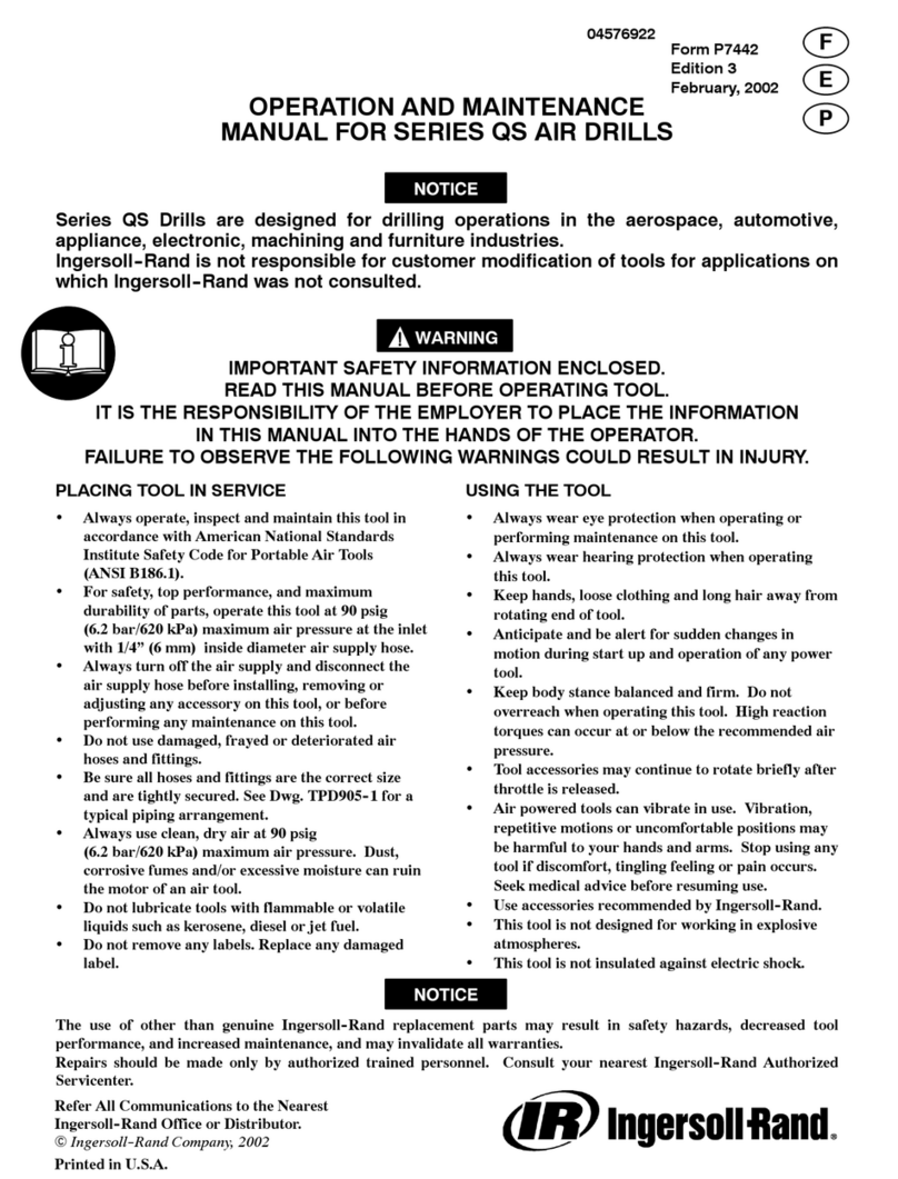 Ingersoll-Rand QS511 User manual