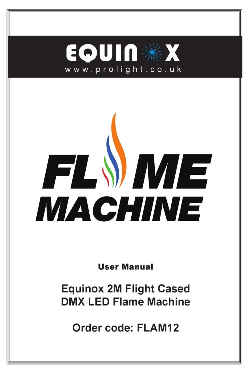 Equinox Systems 2M Flight CasedDMX LED Flame Machine user manual