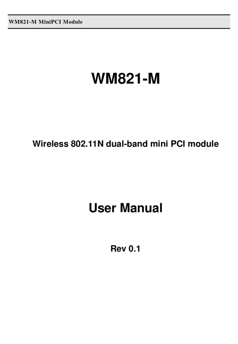 CyberTAN Technology WM821-M User manual