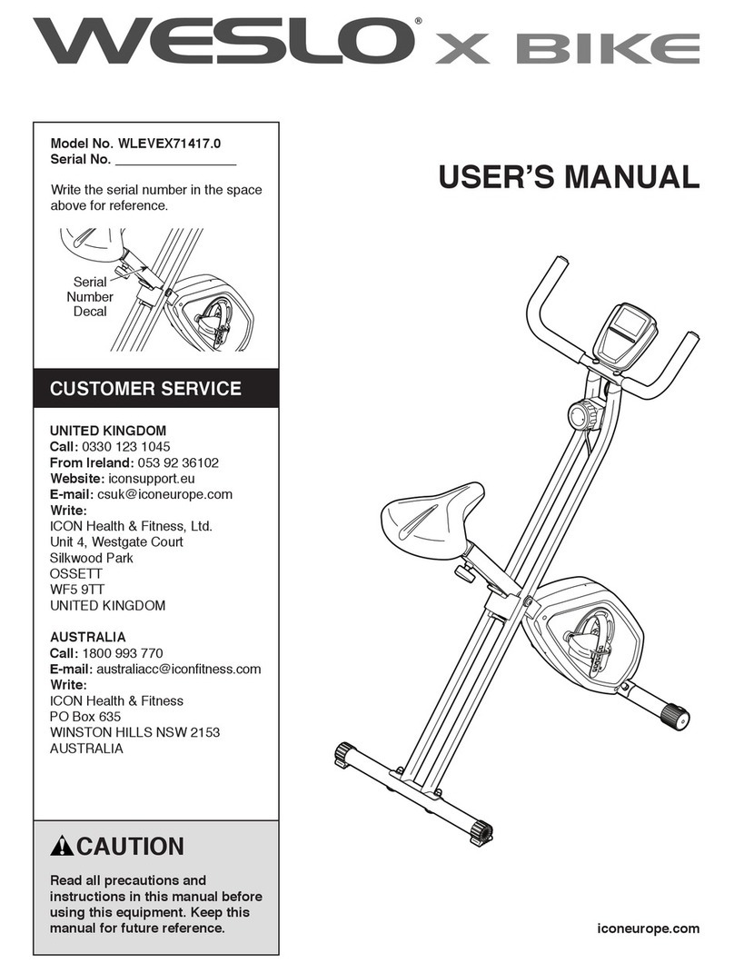 Weslo WLEVEX71417.0 user manual