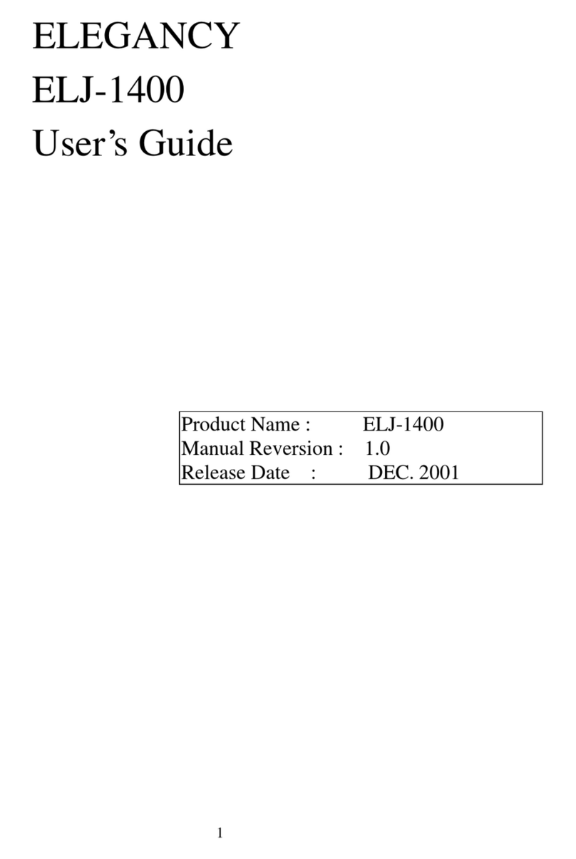 Axus ELEGANCY ELA-1400FC-D User manual