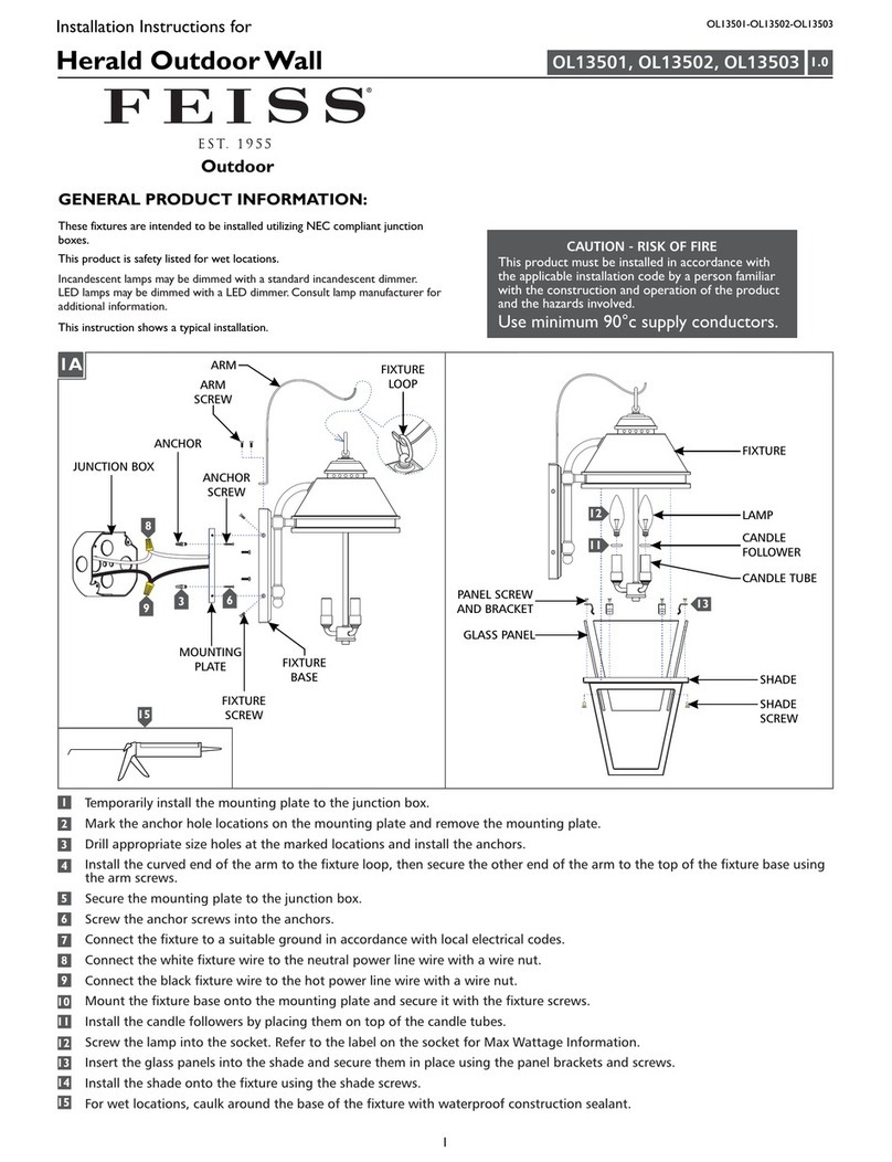 Feiss OL13501 installation instructions