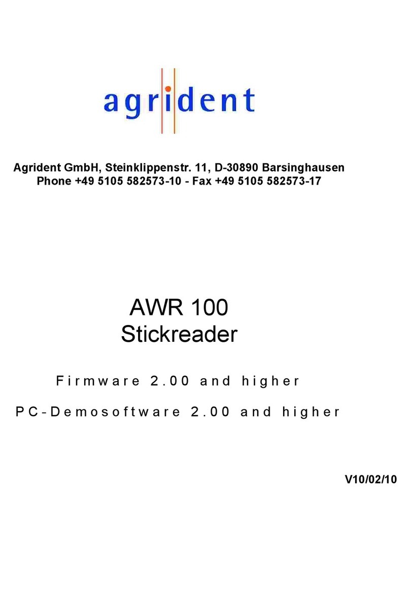 Agrident AWR 100 manual