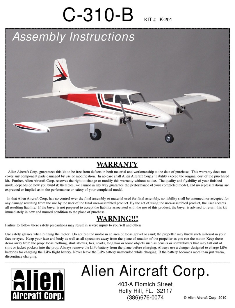 Alien Aircraft Corp C-310-B Assembly instructions