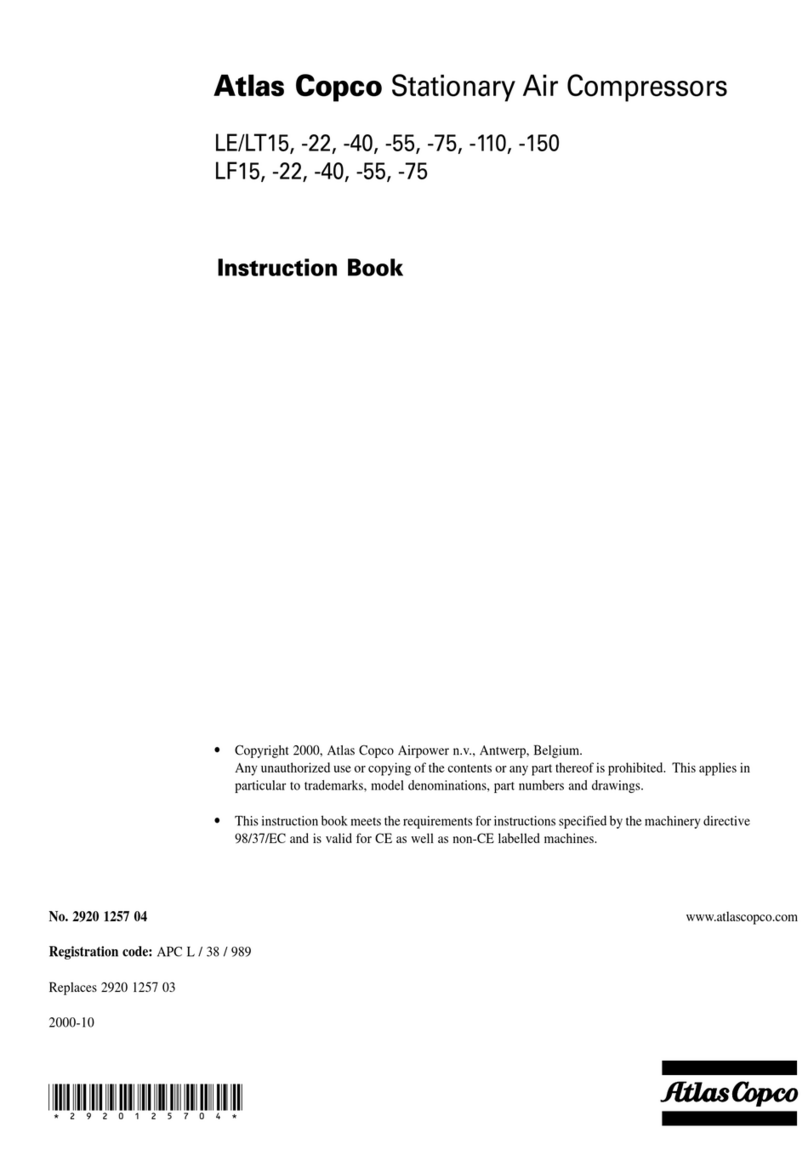 Atlas Copco LE15 Instruction book