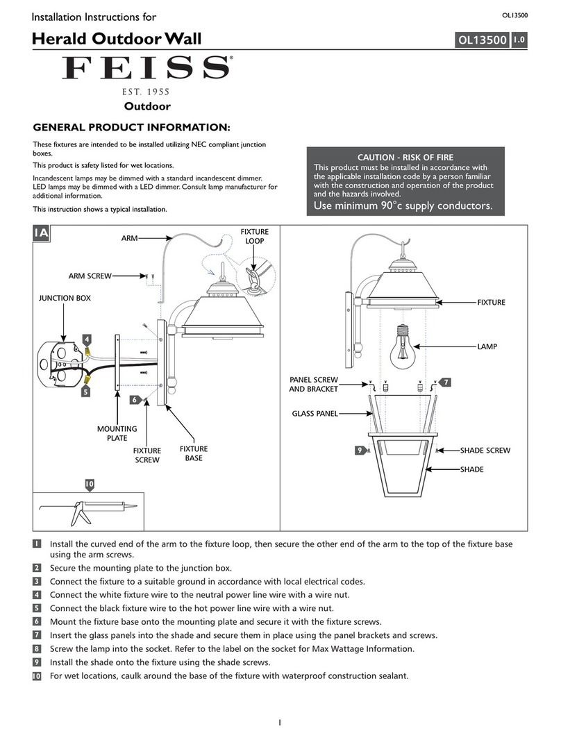 Feiss OL13500 installation instructions