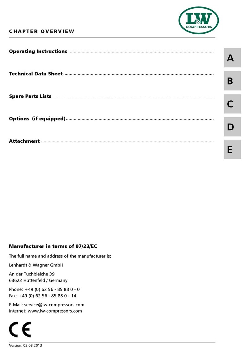 L&W Compressors LW 300 D MC operating instructions