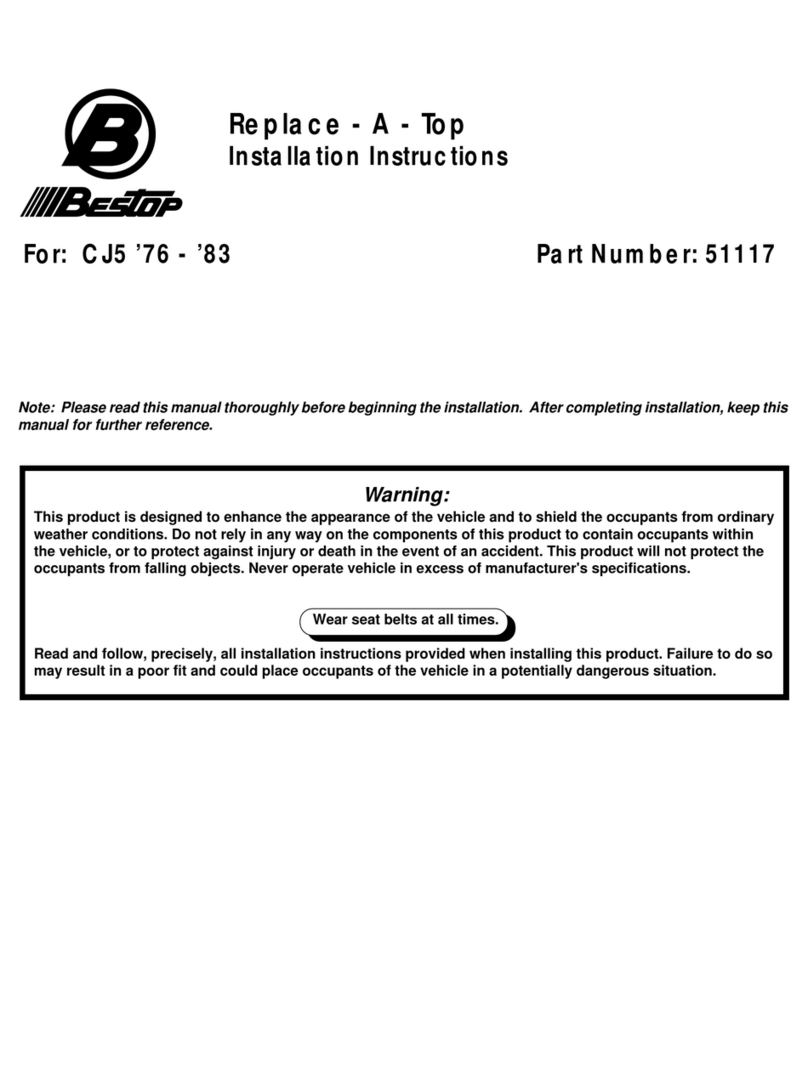 Bestop 51117 installation instructions