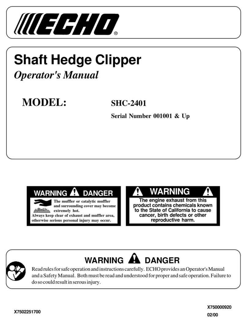 Echo SHC-2401 User manual