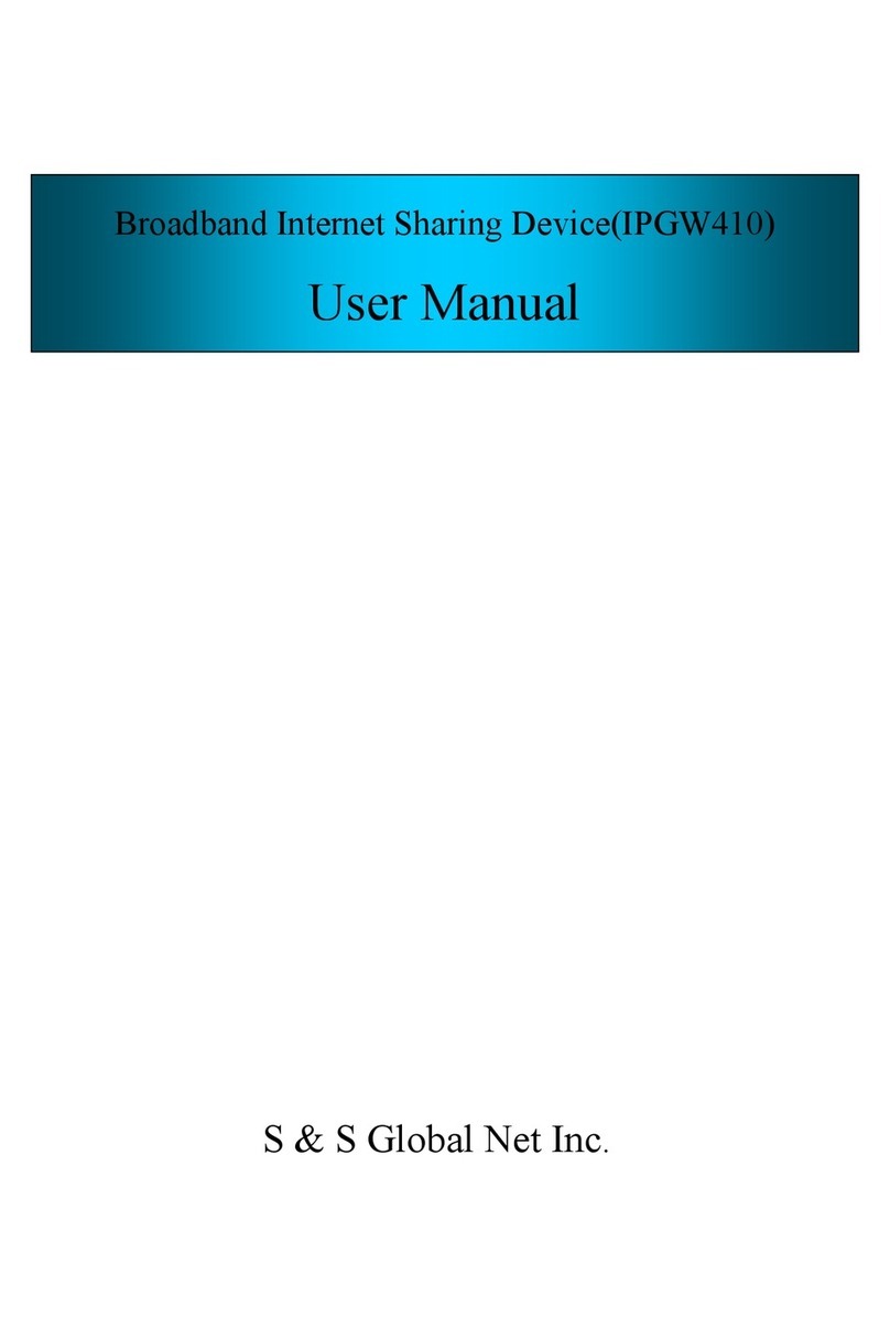 S&S Global Net IPGW410 user manual