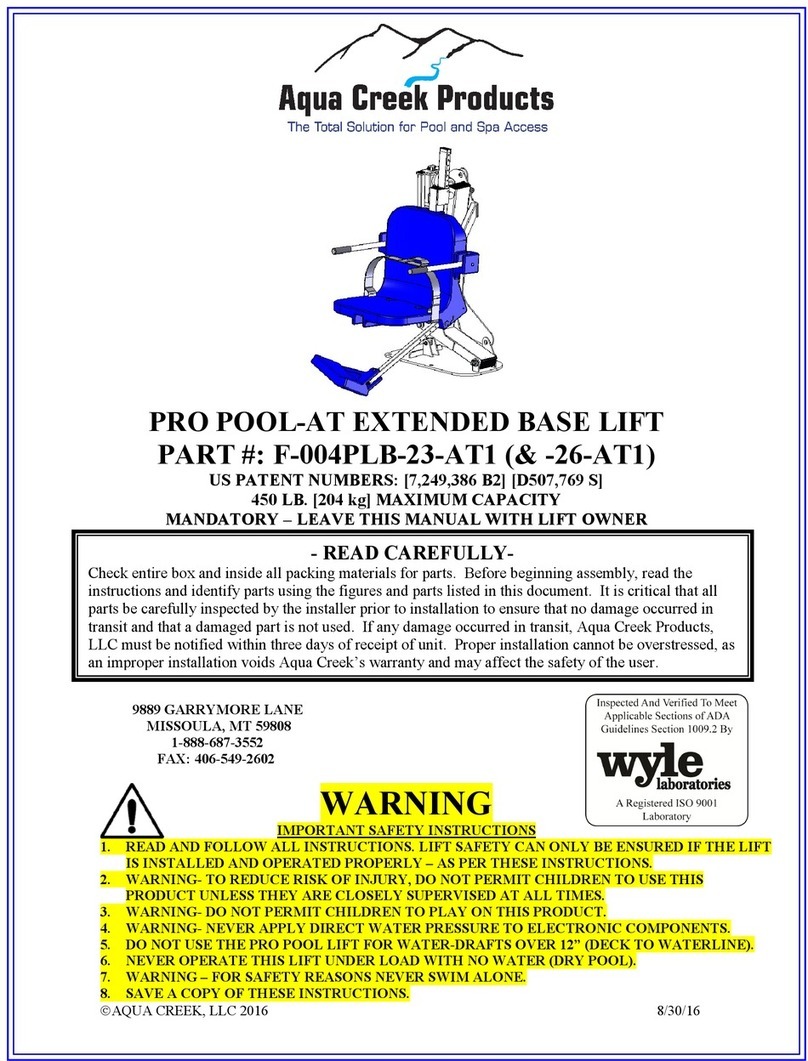 Aqua Creek F-004PLB-23-AT1 instruction manual Aqua Creek F-004PLB-23-AT1 instruction manual