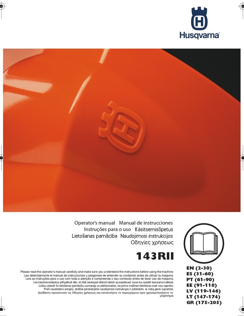 Husqvarna 143R-II Operator's manual
