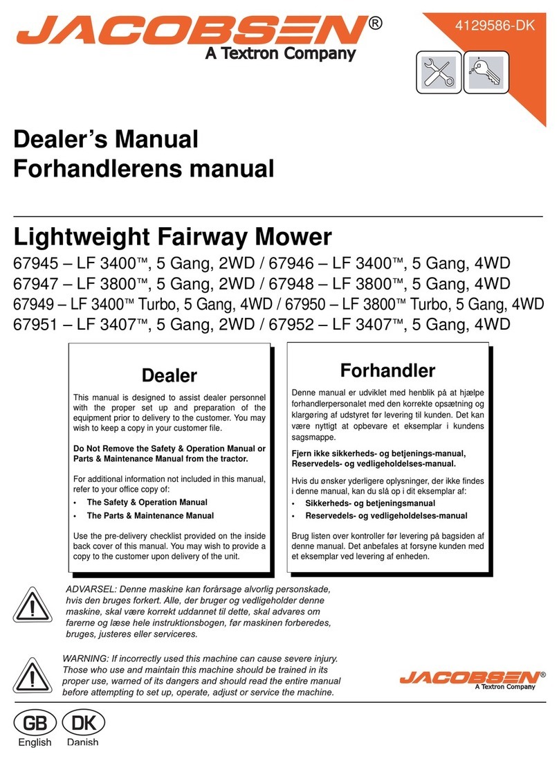 Jacobsen 67945 Dealer's manual
