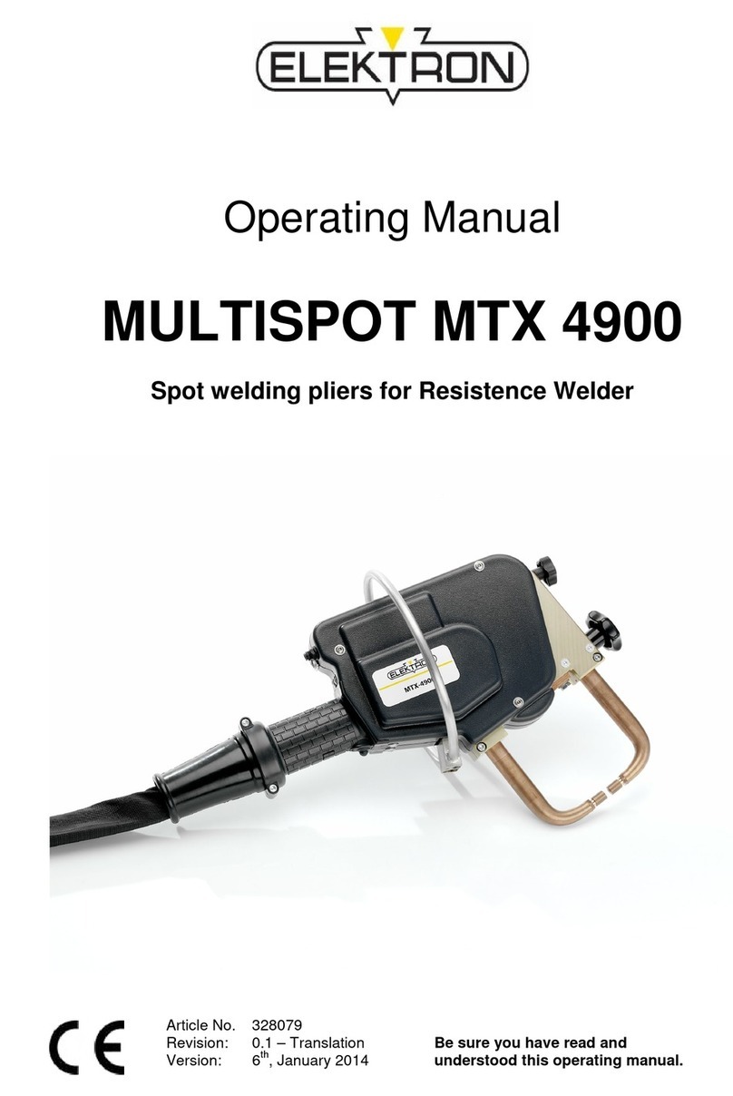 Elektron MULTISPOT MTX 4900 operating manual