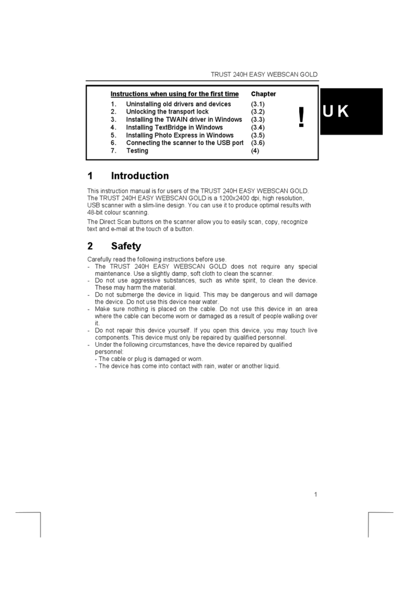 Trust 240H EASY WEBSCAN GOLD User manual