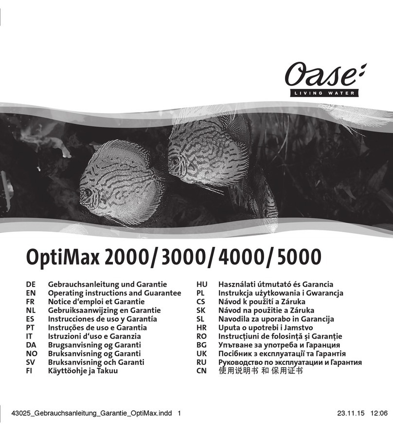 Oase OptiMax 2000 operating instructions
