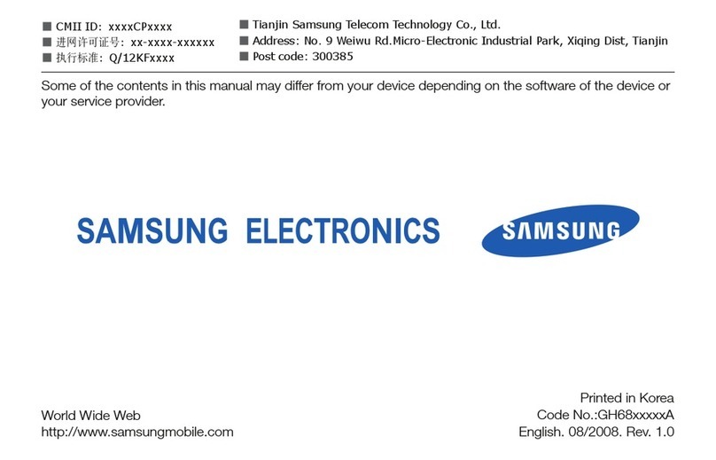 Samsung SGH-L878E user manual