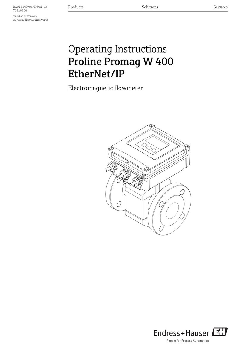Endress+Hauser Proline Promag W 400 User manual