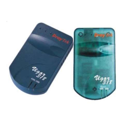 Draytek Vigor 318 Quick installation guide