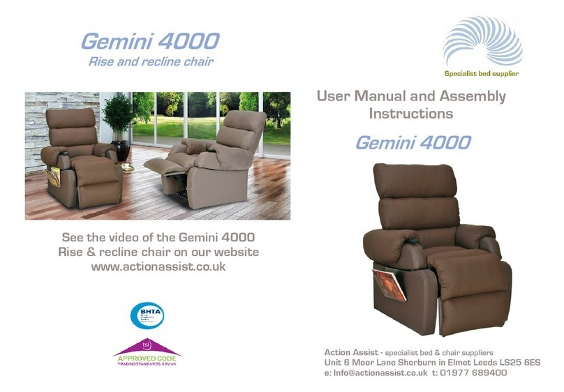 Action Assist LTD Gemini 4000 User manual and assembly instructions Action Assist LTD Gemini 4000 User manual and assembly instructions