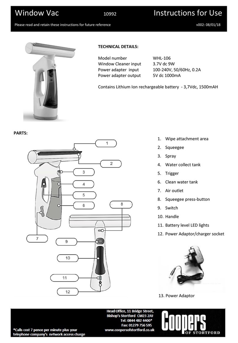 Coopers of Stortford WHL-106 User manual