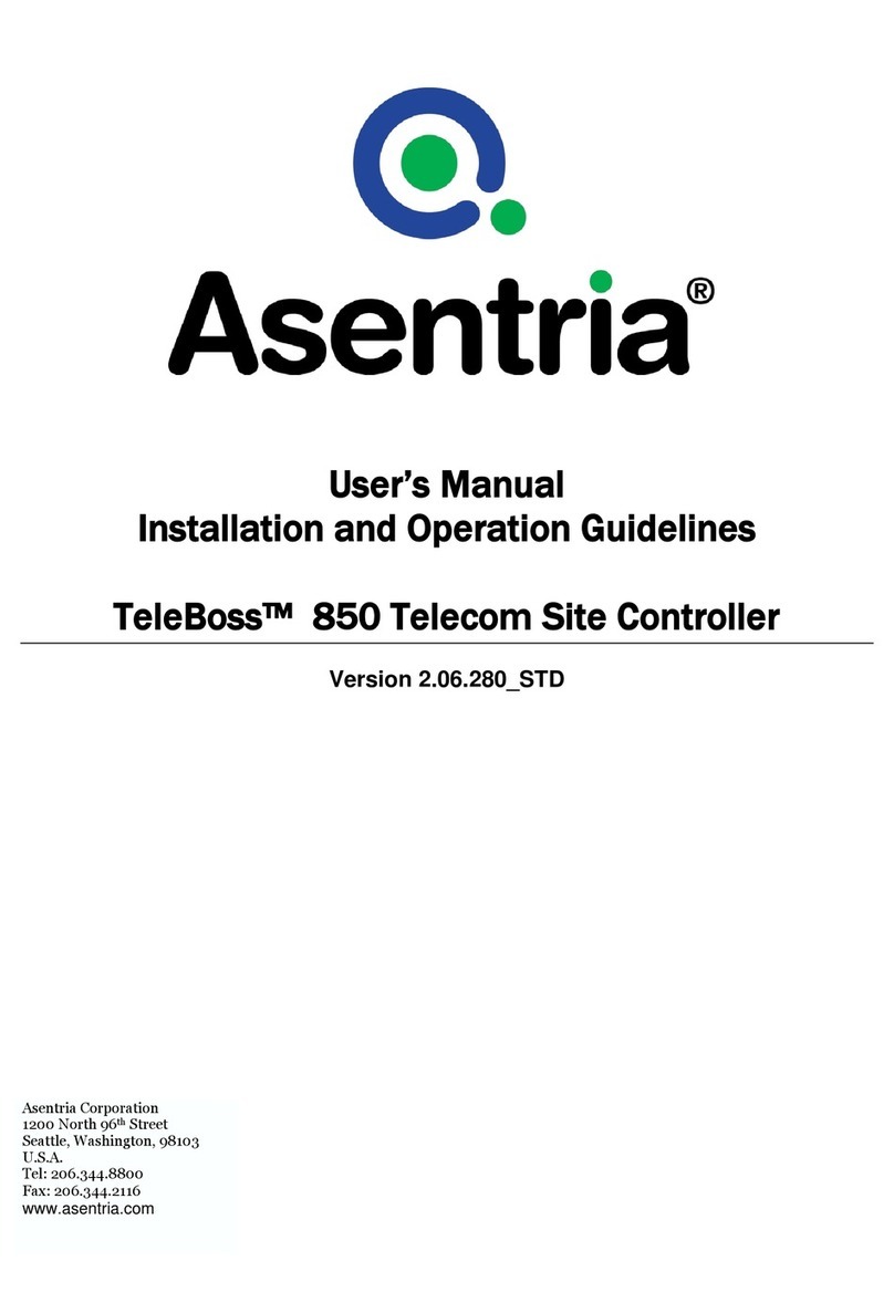 Asentria Teleboss 850 user manual
