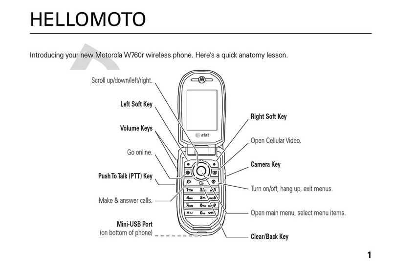 Motorola W760R User manual