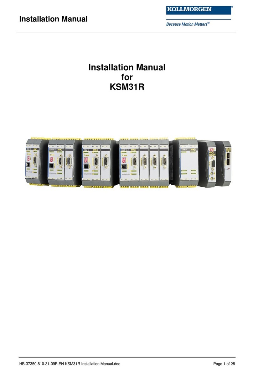 Kollmorgen KSM31R installation manual