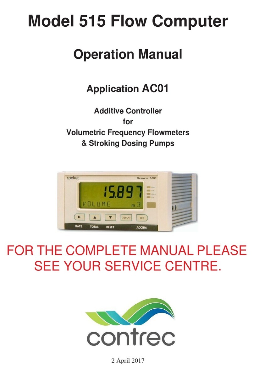 Contrec 515 Operation manual