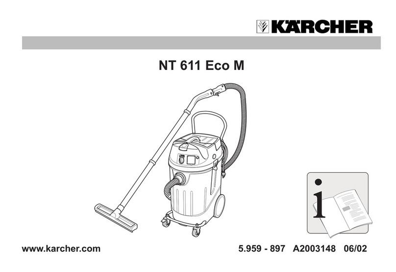 Kärcher NT 611 ECO M A User manual Kärcher NT 611 ECO M A User manual