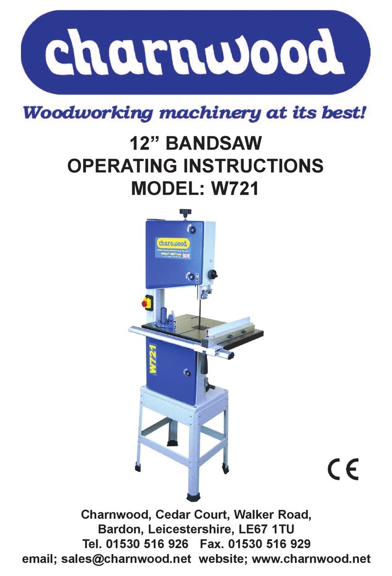 Charnwood W721 operating instructions