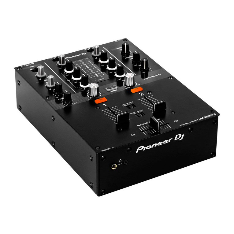 PIONEER DJ DJM-250MK2 Mounting instructions