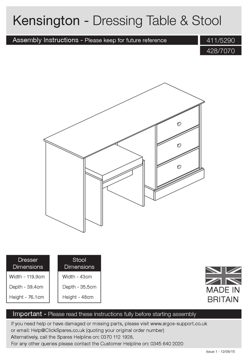 Argos 428/7070 Assembly instructions Argos 428/7070 Assembly instructions