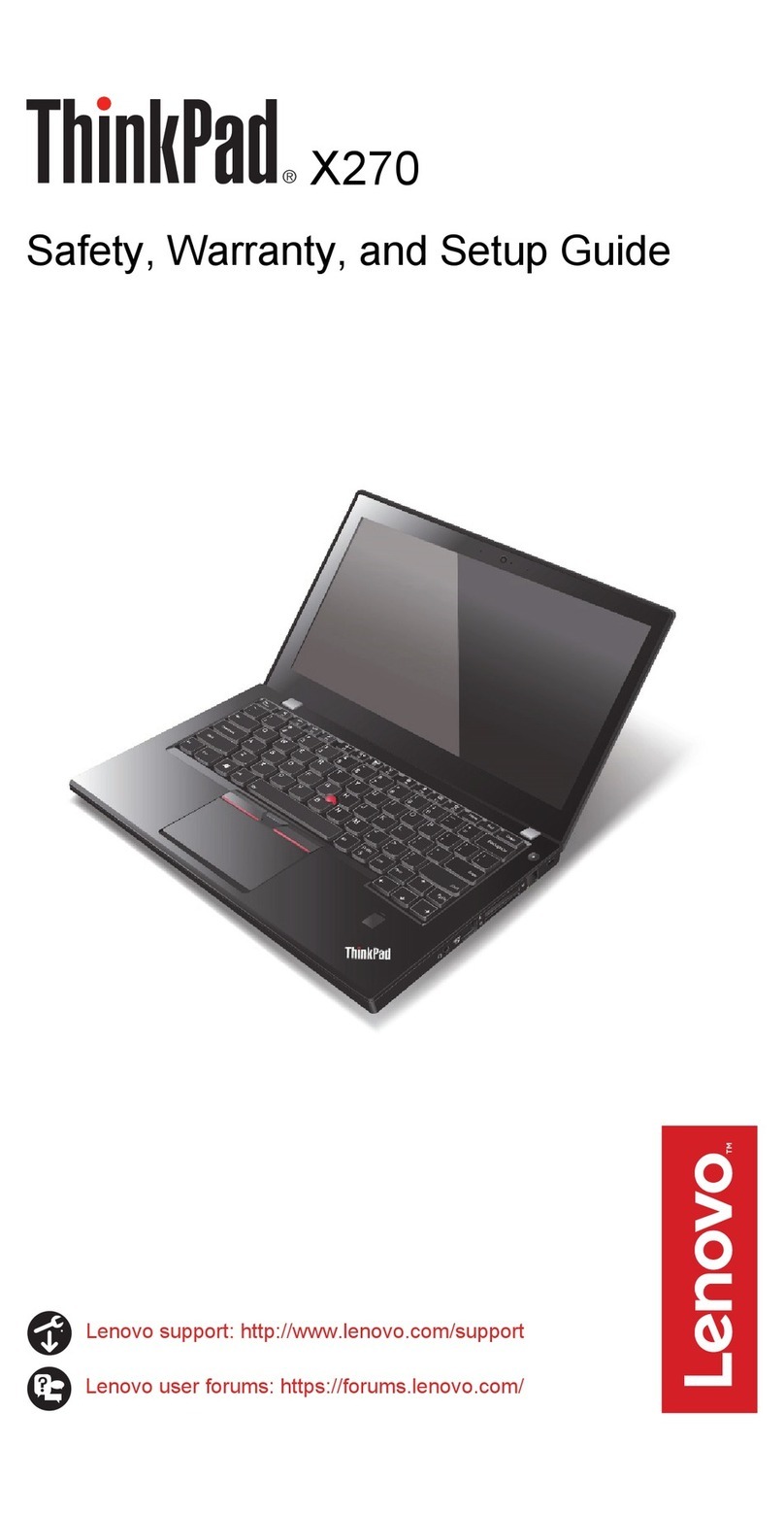 Lenovo ThinkPad X270 User manual