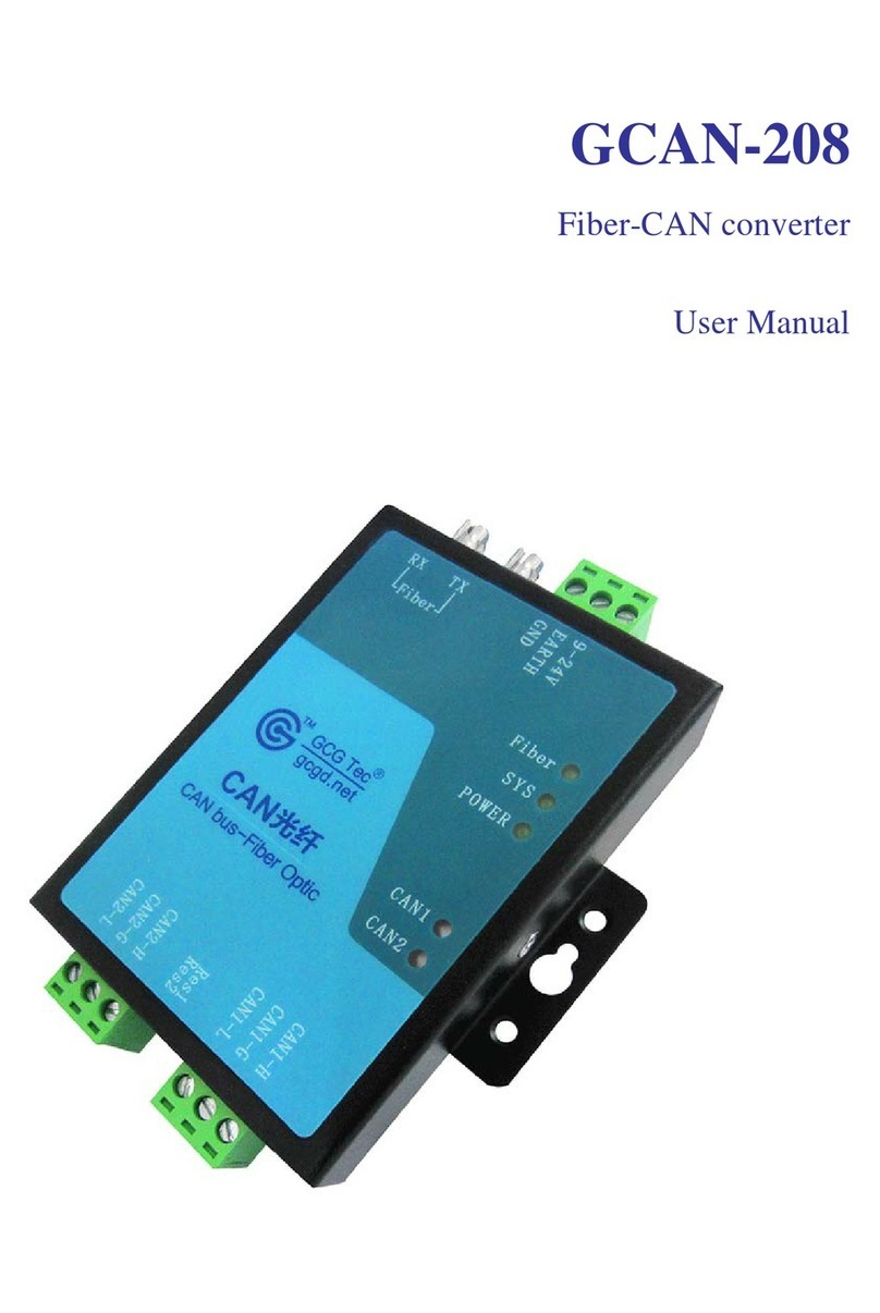 Shenyang Guangcheng Technology GCAN-208 user manual