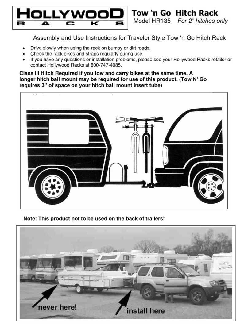 Hollywood Racks HR135 Assembly and use instructions