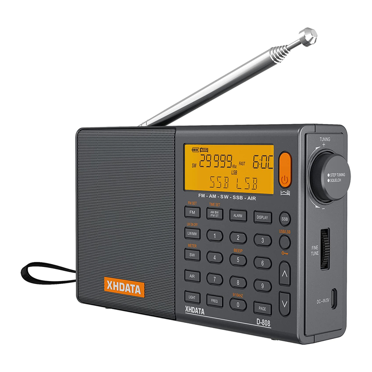 XHDATA D-808 instruction manual