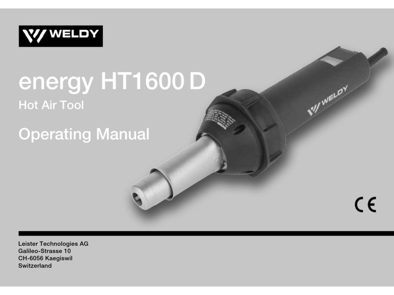 WELDY energy HT1600 D operating manual