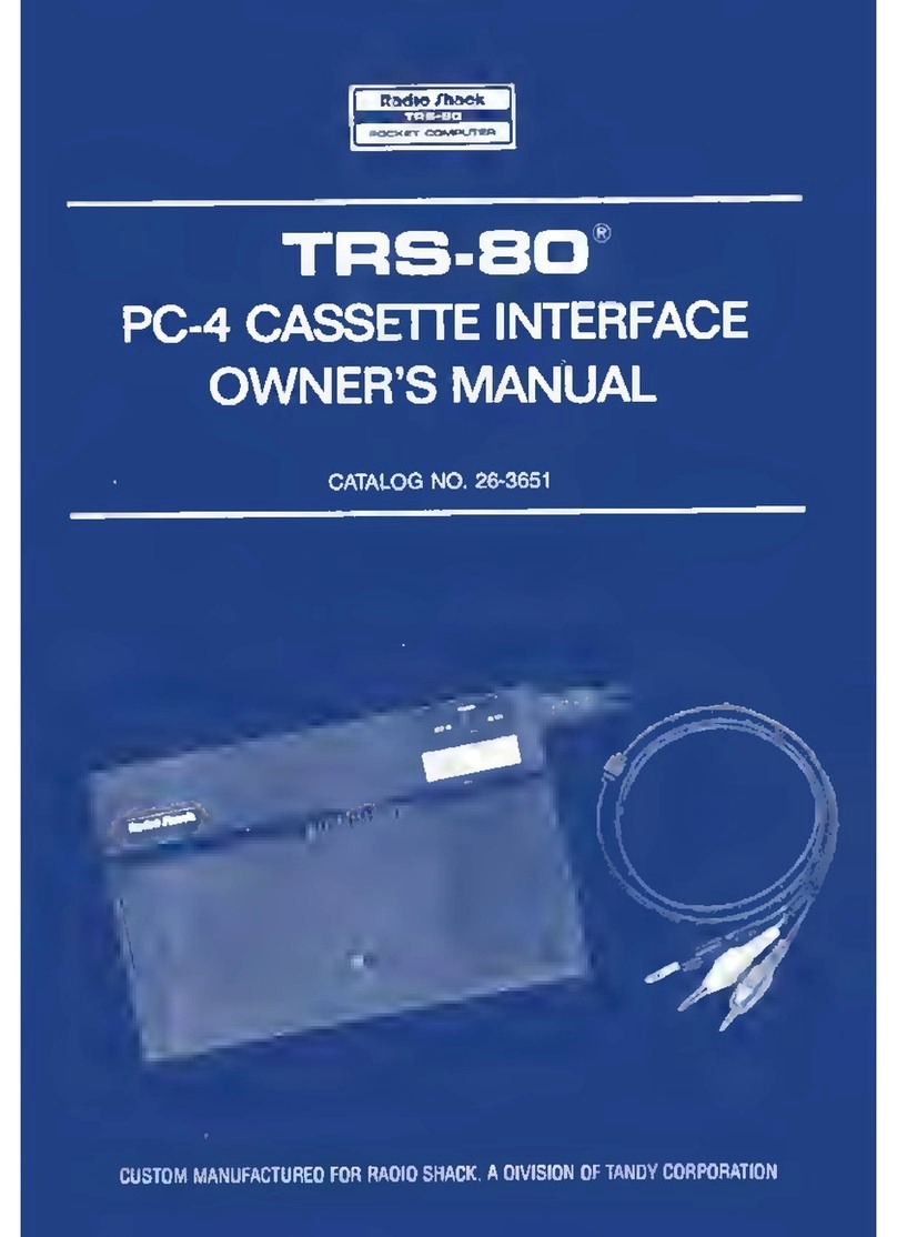 Radio Shack TRS-80 owner's manual