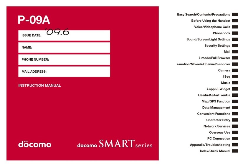 Docomo P-09A User manual