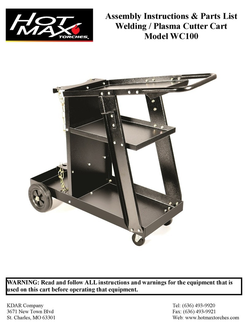 Hot Max WC100 Assembly instructions and parts list